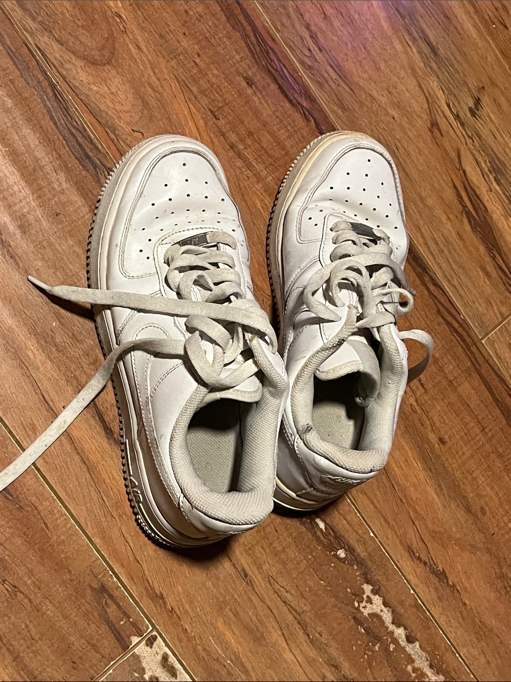 Nike Kids White Low-Top Lace-Up Sneakers
